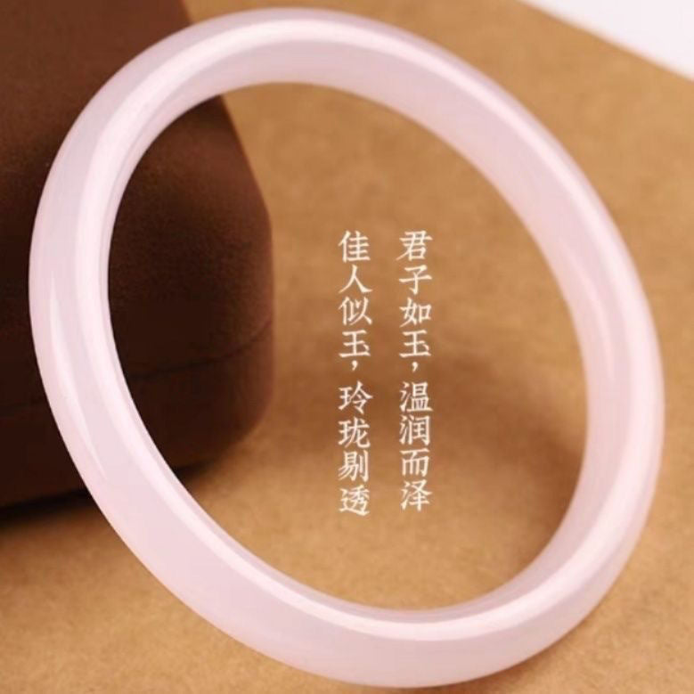 Glass imitation jade bracelet wholesale fine bracelet jingle jingle jingle bracelet Hanfu accessories bracelet forbidden ring wholesale hand