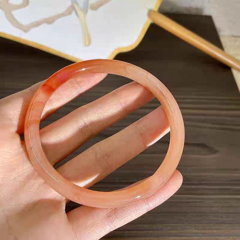 Glass imitation jade bracelet wholesale fine bracelet jingle jingle jingle bracelet Hanfu accessories bracelet forbidden ring wholesale hand