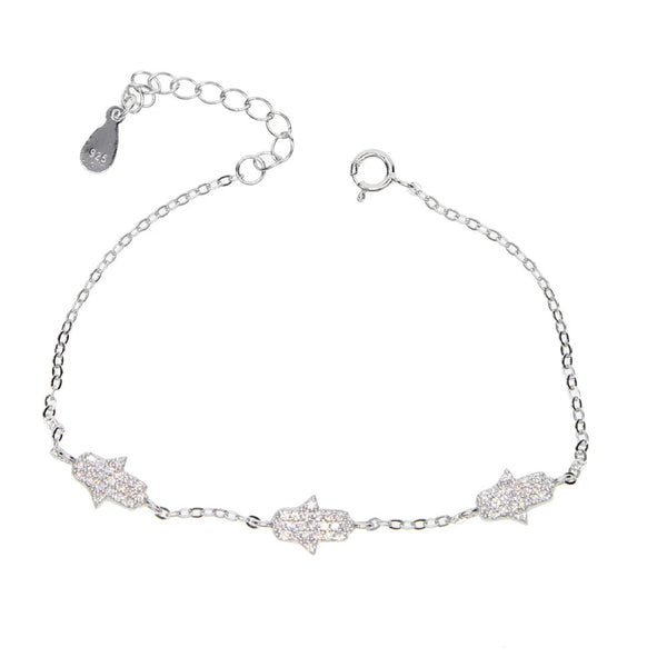 S925 sterling silver bracelet women's versatile zircon jewelry Valentine's Day gift, a piece of European and American fashion jewelry