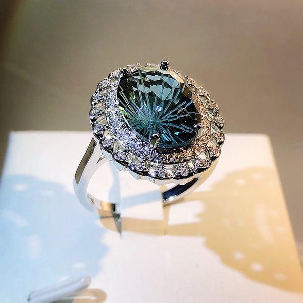 Blue Topaz Ladies Ring, Natural Fireworks Blue Topaz Ladies Ring TikTok Live i Source