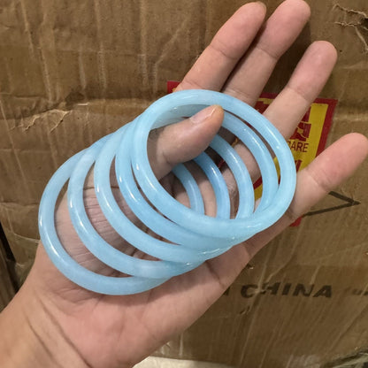 Glass imitation jade bracelet wholesale fine bracelet jingle jingle jingle bracelet Hanfu accessories bracelet forbidden ring wholesale hand