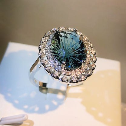 Blue Topaz Ladies Ring, Natural Fireworks Blue Topaz Ladies Ring TikTok Live i Source